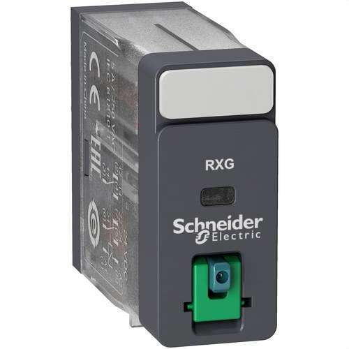 Rele 2 C/O 5A + Testipainike 24V DC viitenumerolla RXG21BD brändiltä SCHNEIDER ELECTRIC