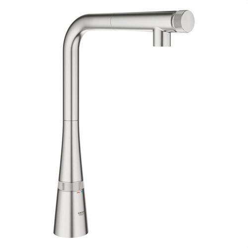Zedra SmartControl krominen yksivipuinen keittiöhana viitenumerolla 31593DC2 brändiltä GROHE