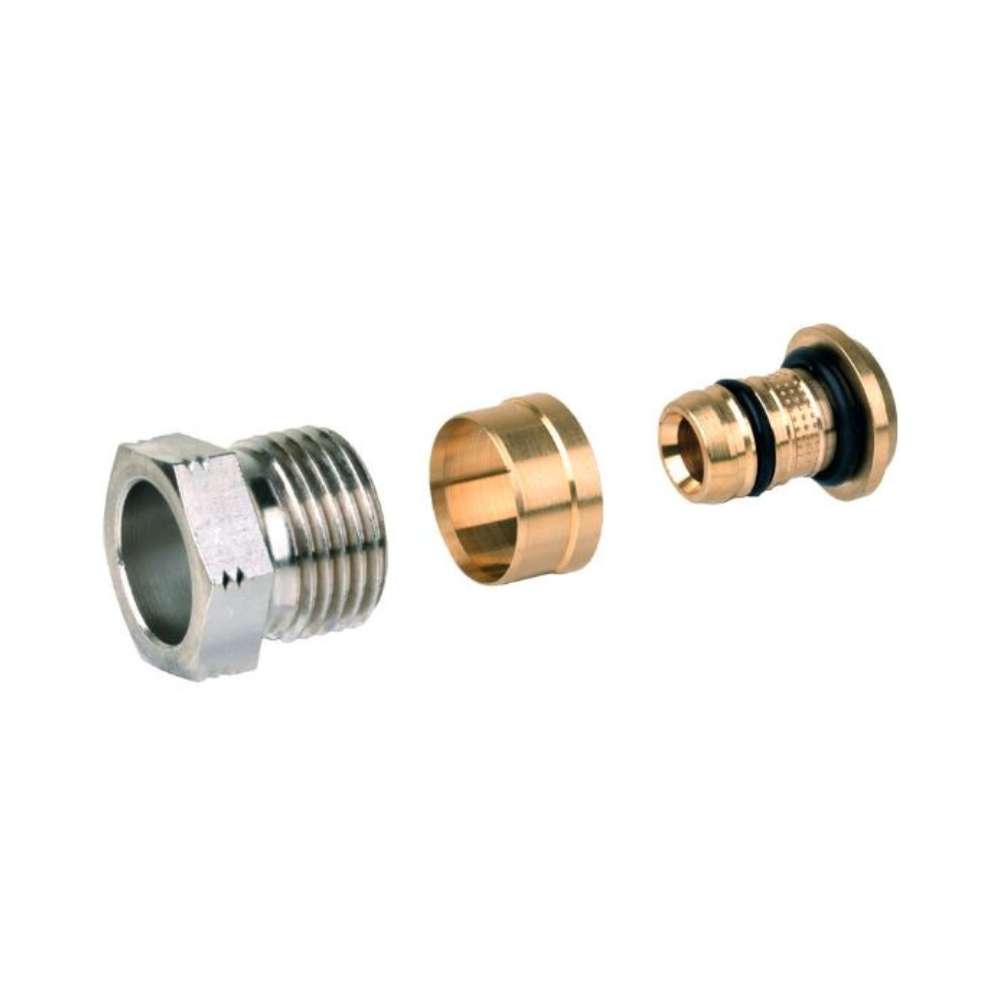 Liittimet monikerrosputkelle/PE-X halkaisija 16x2mm viitenumerolla FIG1/2M16X2 brändiltä RESIDEO