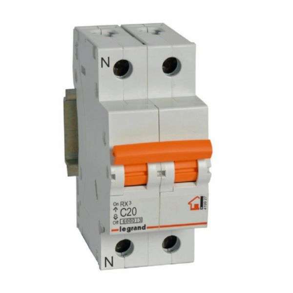 Magnetoterminen RX³ - 1P+N - 230V~ - 20A - C-käyrä viitenumerolla 419927 brändiltä LEGRAND