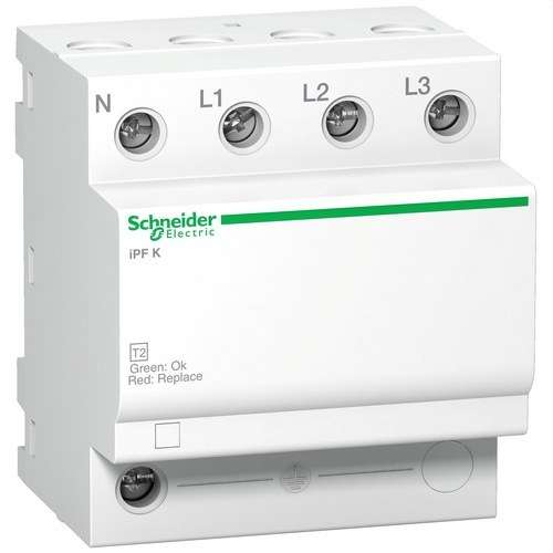 Tyypin 2 ylijännitesuoja Acti9 iPF k 3P+N 20 kA 340V viitenumerolla A9L15693 brändiltä SCHNEIDER ELECTRIC