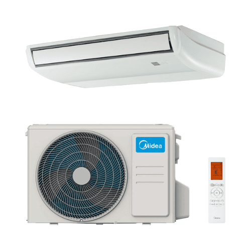 Midea lattia-/kattoilmastointilaite 12,5 kW 42000 BTU viitenumerolla MUE-125(42)N8Q-1 brändiltä MIDEA