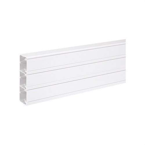 PVC-kanava 2m 185x55mm, jossa 3 osastoa K45-toiminnoille, valkoinen viitenumerolla TK12143/9 brändiltä SIMON