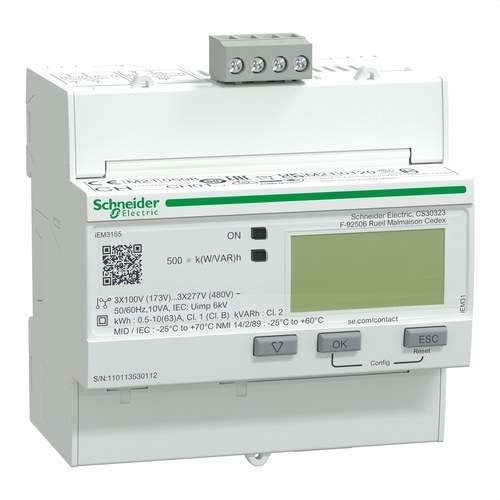 Energiamittari iem3155 63 A luokka 1 modbus MID viitenumerolla A9MEM3155 brändiltä SCHNEIDER ELECTRIC