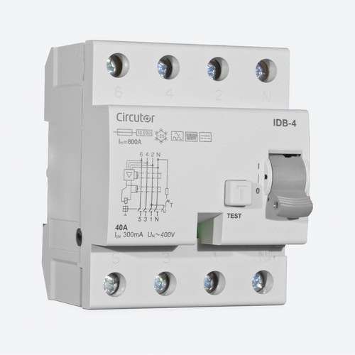 Erotusvirtakytkin tyyppi B IDB-4 4P-40A-300 mA viitenumerolla P17222. brändiltä CIRCUTOR