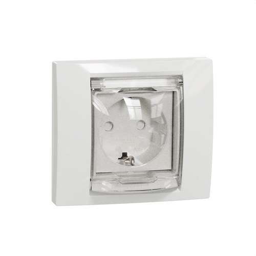 Schuko-pistorasia IP44 New Unica Polar viitenumerolla NU003718 brändiltä SCHNEIDER ELECTRIC