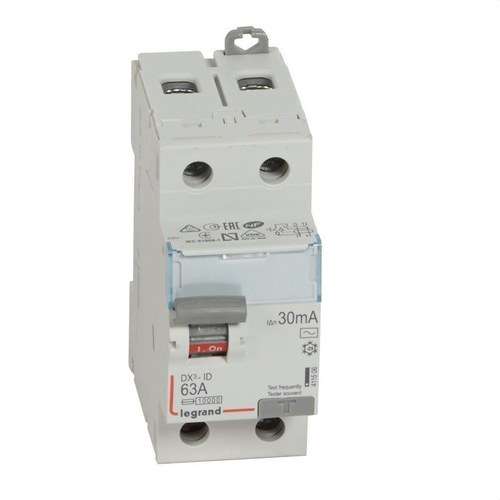DX3 Differentiaali 2P 63A 30mA AC-luokka viitenumerolla 411506 brändiltä LEGRAND