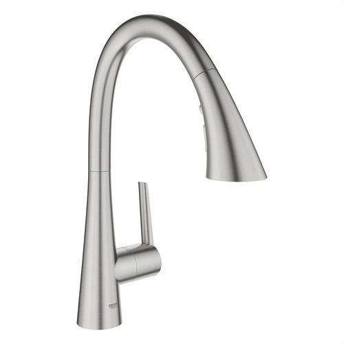 Zedra-keittiöhana yksivipuinen 1/2" superteräs viitenumerolla 32294DC2 brändiltä GROHE