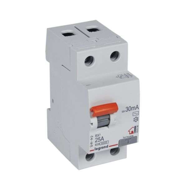 Vikavirtasuoja RX³ - 2P - 230V~ - 30mA- 25A - Tyyppi AC viitenumerolla 402056 brändiltä LEGRAND