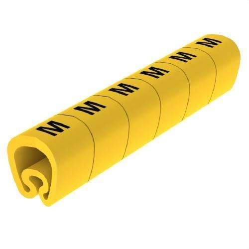 Esileikatut keltaiset Ø18 PVC-merkit viitenumerolla 1813-M brändiltä UNEX