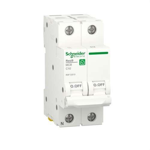 RESI9 1P+N 10A Ylivirtakytkin Käyrä C 230V Käyrä C 6kA viitenumerolla R9F12610 brändiltä SCHNEIDER ELECTRIC