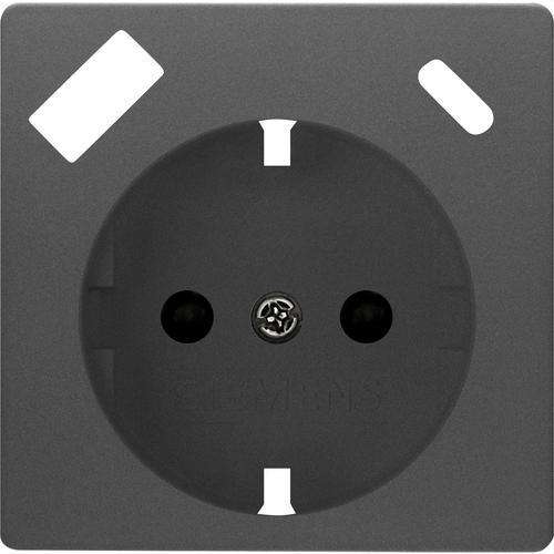Schuko-pistorasian kansi USB:llä, metallinen hiili Miro viitenumerolla 5UH10725CM10 brändiltä BJC