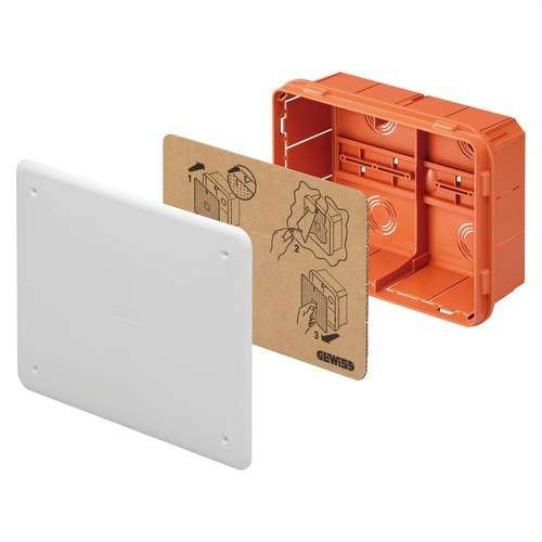 DIN-kiskojen jakelu- ja liitäntäkotelo 48PT 196x152x75mm viitenumerolla GW48006 brändiltä GEWISS