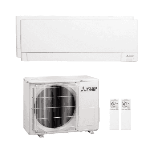Ilmastointilaite 2x1 wifi-yhteydellä Mitsubishi MSZ-AY 2,5 kW + 3,5 kW viitenumerolla MXZMSZAY-2535-53 brändiltä MITSUBISHI