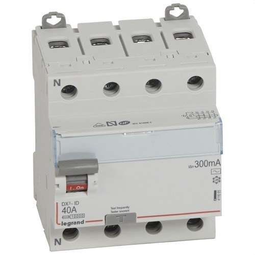 DX3 differentiaali 4P 40A 300mA AC-luokka viitenumerolla 411665 brändiltä LEGRAND