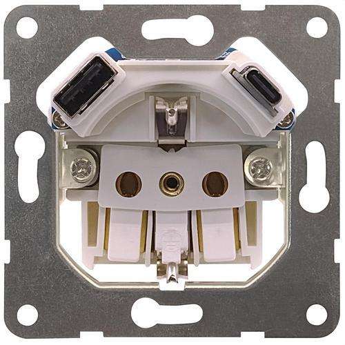 Schuko-pistorasia USB-C-laturilla viitenumerolla 18524-USBC brändiltä BJC