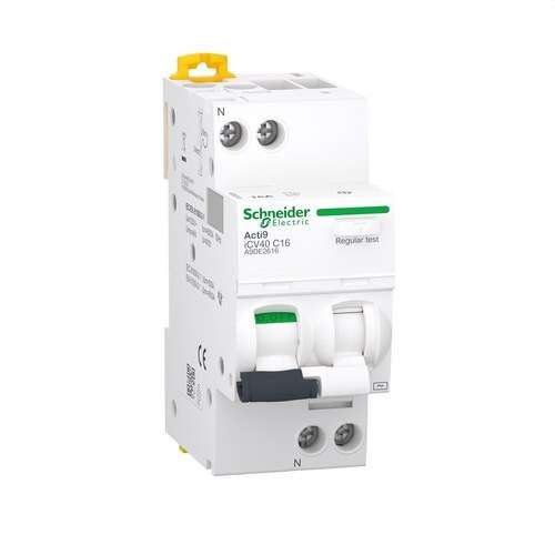 Magneettikatkaisija iCV40 1P+N 16A Käyrä C viitenumerolla A9DE2616 brändiltä SCHNEIDER ELECTRIC