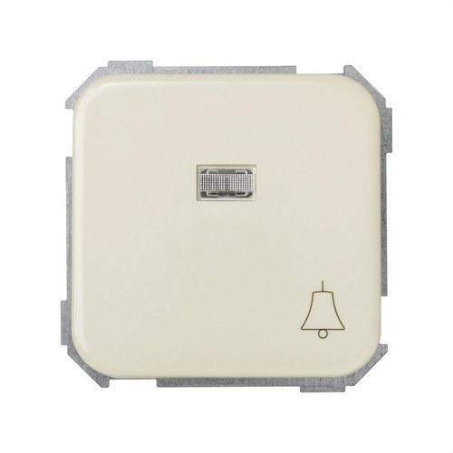 Simon 31 - Painikekytkin, jossa on kaiverrettu valoisa kello ja nopea liitäntäjärjestelmä, norsunluu viitenumerolla 31660-31 brändiltä SIMON