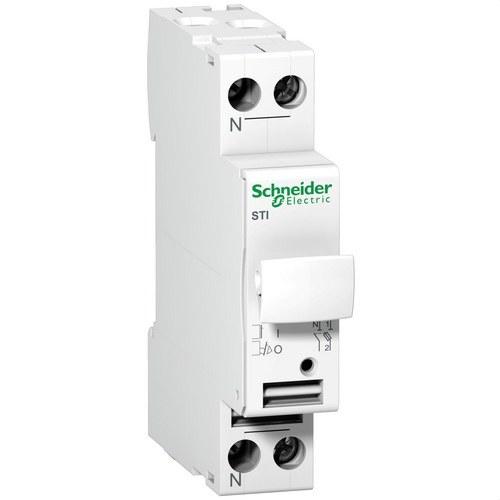 Eristettävä sulakepitimen Acti9 STI 1P+N 500V viitenumerolla A9N15646 brändiltä SCHNEIDER ELECTRIC