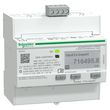 Energiamittari iem3255 x/5a c.0,5s modbus MID viitenumerolla A9MEM3255 brändiltä SCHNEIDER ELECTRIC