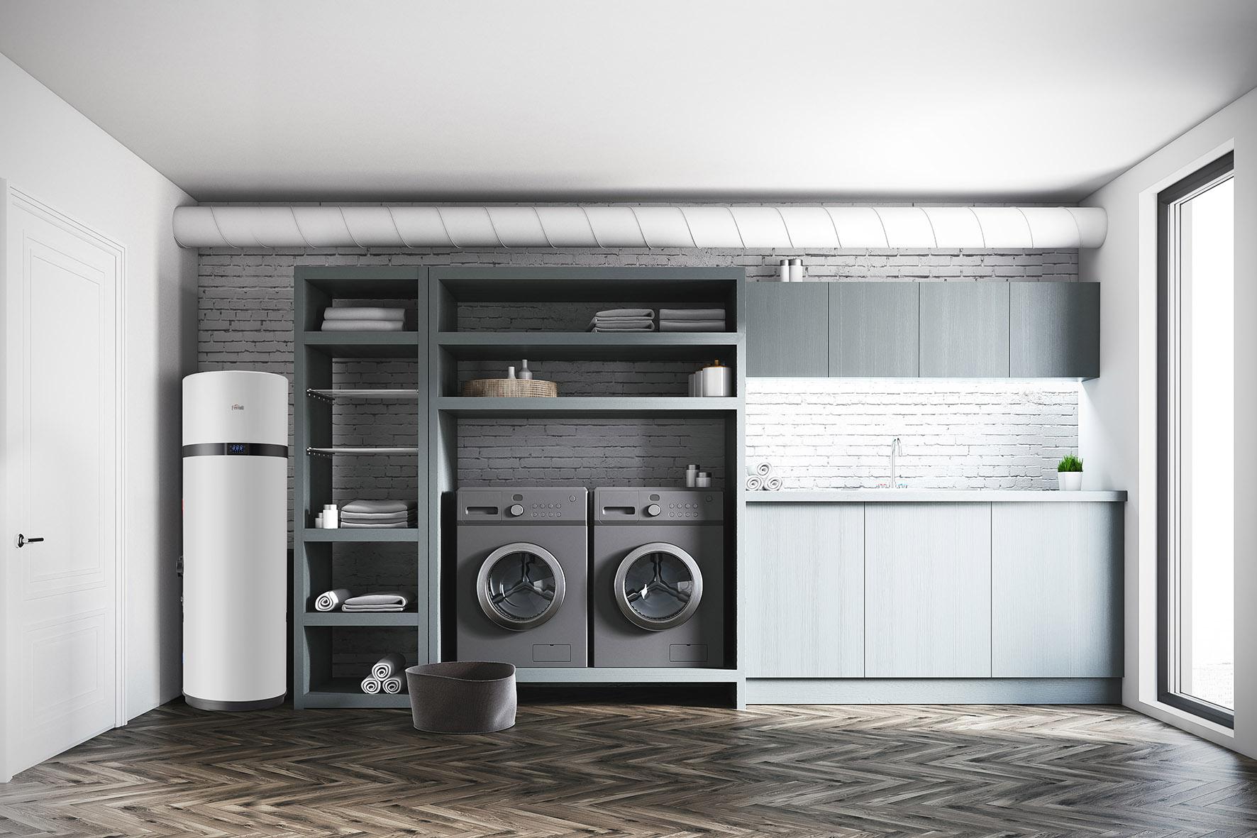 Ferroli EGEA TECH HT 200 litran lämpöpumppu käyttövedelle WiFi-yhteydellä viitenumerolla 2CP0022F brändiltä FERROLI