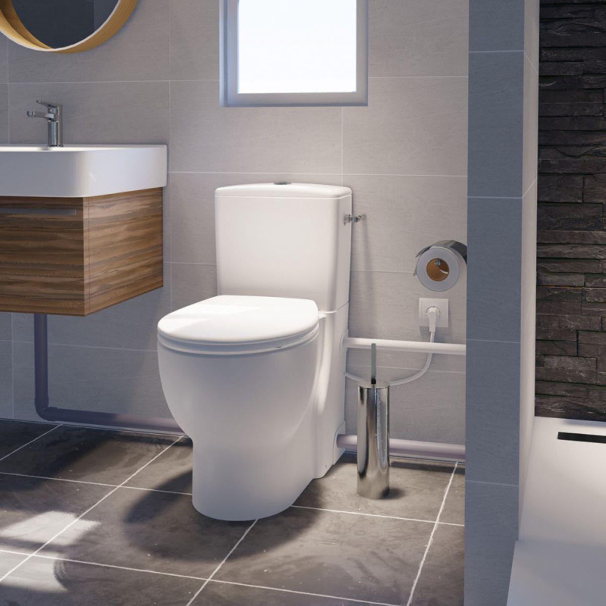 WC-istuin SFA Saniflush -silppurilla viitenumerolla SANIFLUSH brändiltä SFA SANITRIT