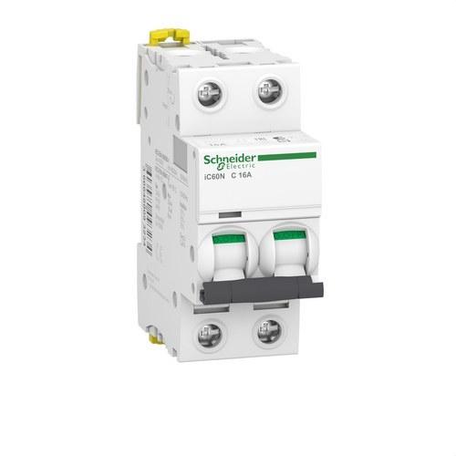 IC60N 2P 16A Käyrä C 10kA Katkaisija viitenumerolla A9F79216 brändiltä SCHNEIDER ELECTRIC