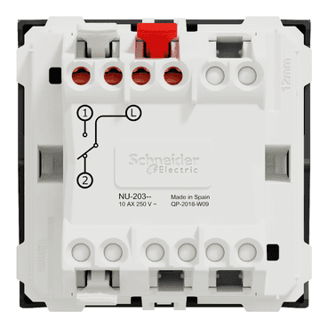 Kytkin 2 moduulia antrasiitti New Unica viitenumerolla NU320354 brändiltä SCHNEIDER ELECTRIC