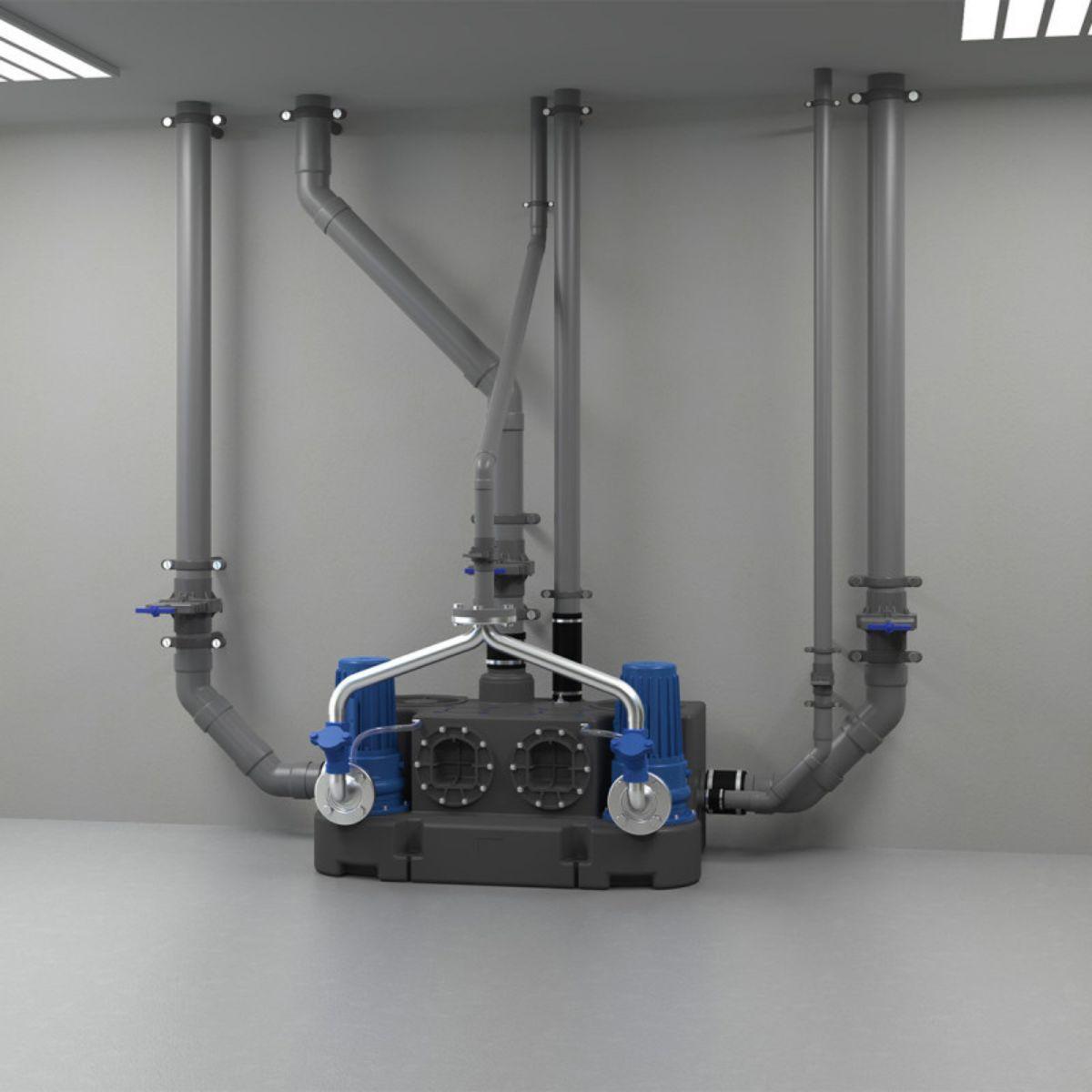 Kolmivaiheinen pumppuasema SFA Sanicubic 2 GR SE71.3 T viitenumerolla 04CUB2GR13T brändiltä SFA SANITRIT