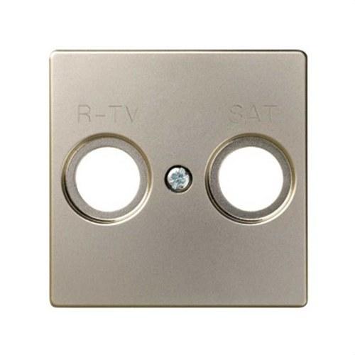 Induktiivisten R-TV+SAT-pistorasioiden levy cava Simon 82 viitenumerolla 82097-34 brändiltä SIMON