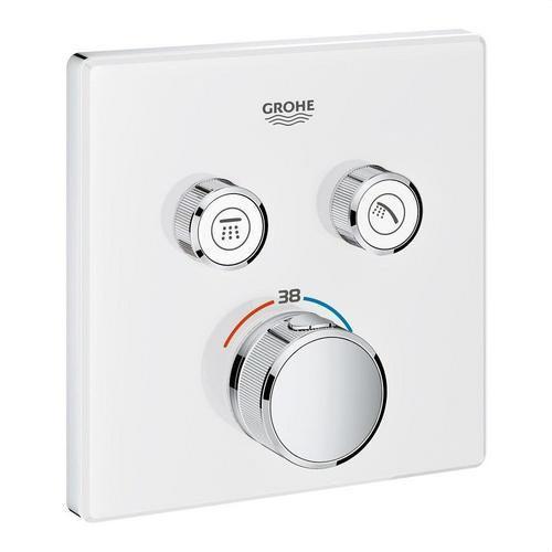 Sisäänrakennettu termostaatti, jossa 2 avainta Grohtherm SmartControl - Kromi/Moon White viitenumerolla 29156LS0 brändiltä GROHE