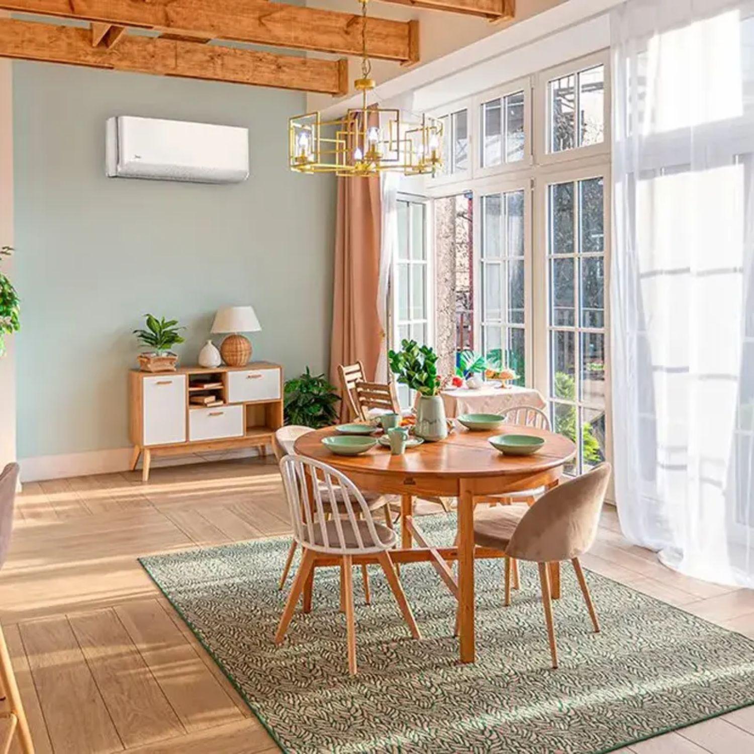 Ilmastointilaite 2x1 wifi-toiminnolla Midea Breezeless E 2,6 kW 9000 BTU viitenumerolla BREEZELESS09+09 brändiltä MIDEA