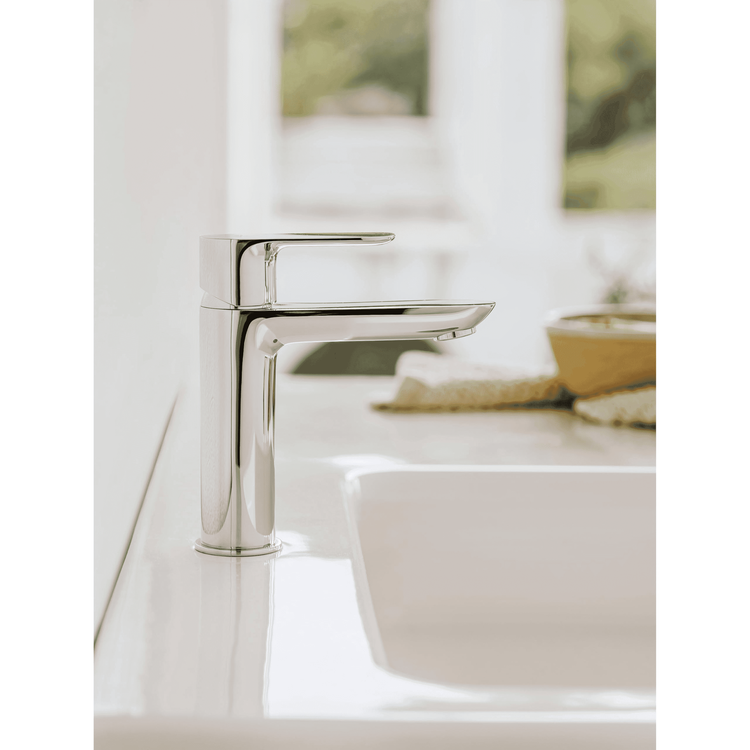 Roca Cala Basin Mixer Tap with Smooth Body Cold Start with reference A5A326EC00 from the brand ROCA