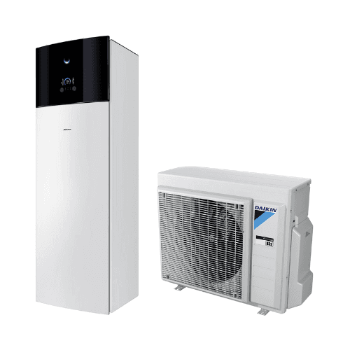 Daikin Altherma 3 Bibloc 8 kW 230 litran ilmalämpöpumppupaketti viitenumerolla EHVX08S23E6VERGA08EVH7 brändiltä DAIKIN