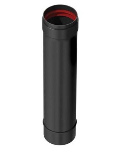 Chimney pipe for pellet stove diameter 80mm by 1000mm black enamelled steel with reference 8-1000MHKER3 from the brand FIG