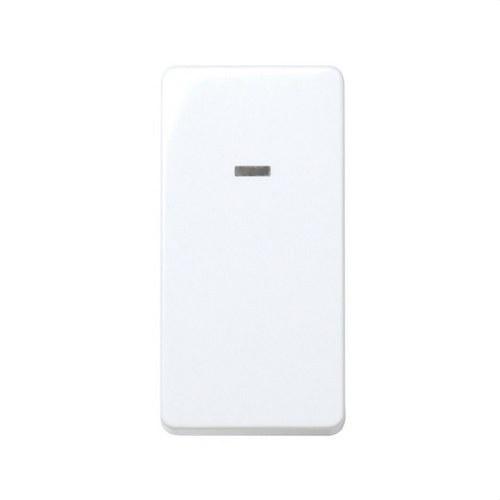 Puoliosa kytkin, jossa on sisäänrakennettu valo ja nopea liitäntäjärjestelmä, valkoinen Simon 27 Play viitenumerolla 27204-64 brändiltä SIMON