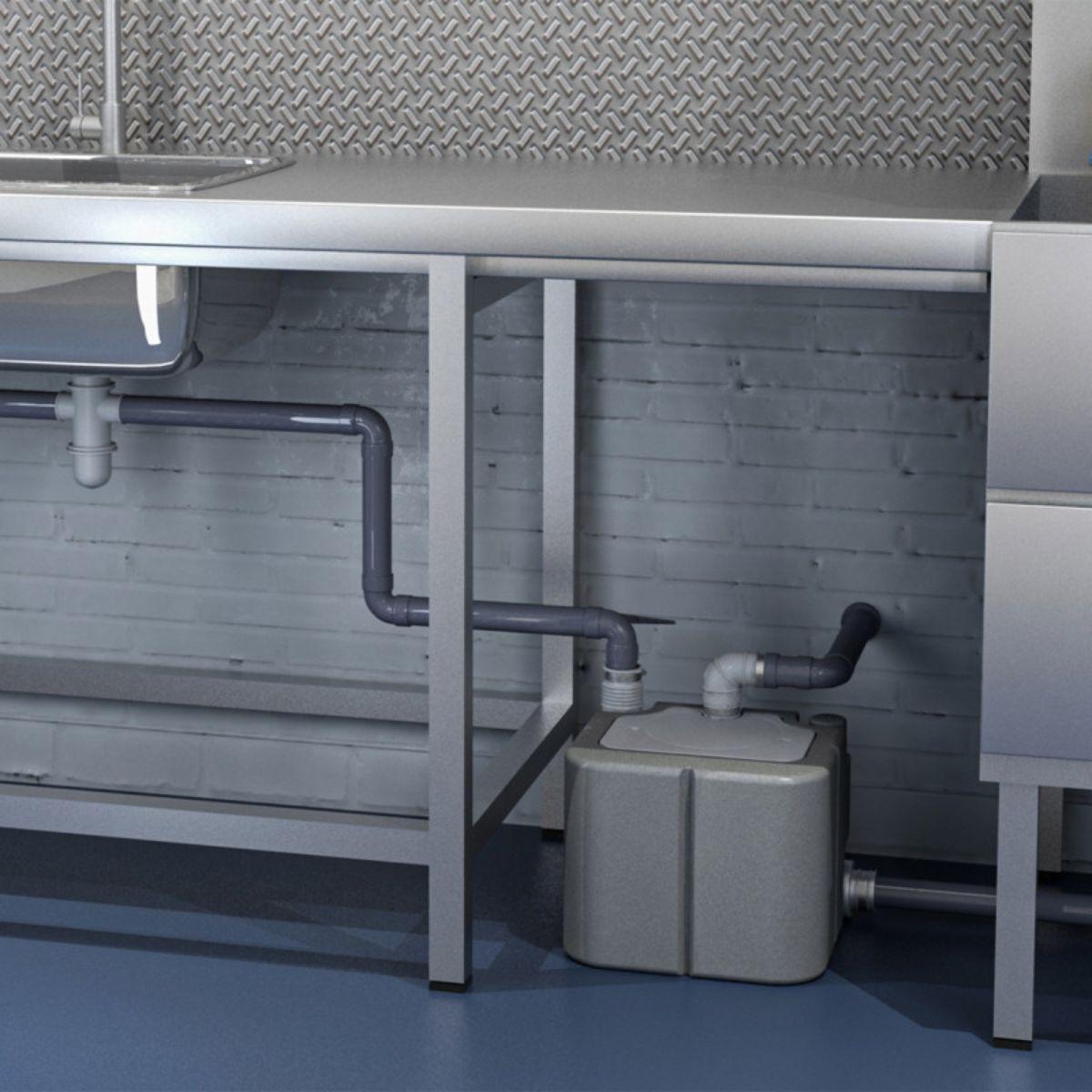 SFA Saniswift Pro -jätevesipumppu raskaan käytön pesuloihin viitenumerolla SANISWIFTPRO brändiltä SFA SANITRIT