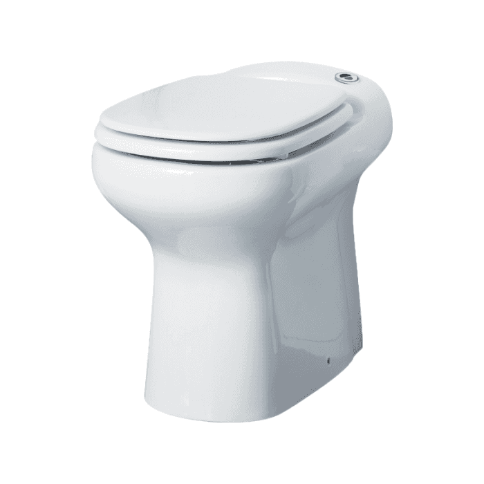 WC, jossa on murskain SFA SANICOMPACT Elite viitenumerolla 0101504 brändiltä SFA SANITRIT