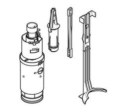 Flush mechanism for Geberit Delta concealed cistern 12 cm with reference 240.501.00.1 from the brand GEBERIT