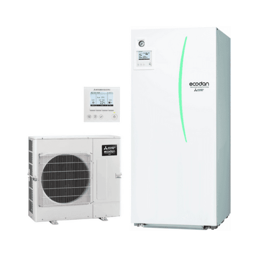 Mitsubishi ECODAN ECO Inverter 4 kW 200 litraa ilmavesilämpöpumppu sarja viitenumerolla ECODANECO4-200 brändiltä MITSUBISHI
