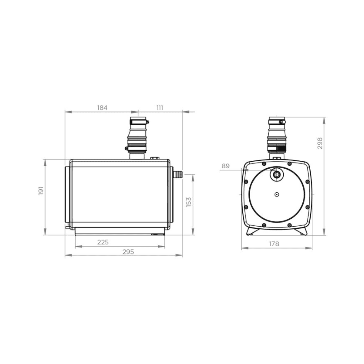 Imupumppu viemärillä suihkulle SFA Sanifloor+ 1 viitenumerolla HIFLOOR1 brändiltä SFA SANITRIT