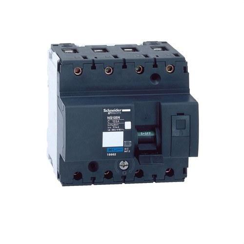NG125N 4P 80A C-käyrä Katkaisija viitenumerolla 18658 brändiltä SCHNEIDER ELECTRIC