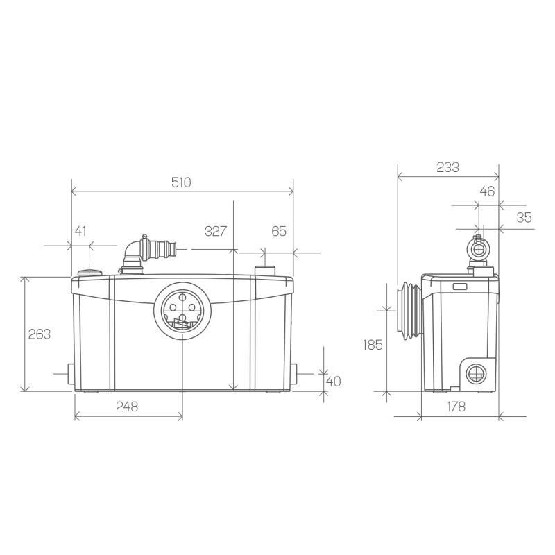 SFA SANIPLUS -sanitaatiosilppuri täydellisiin kylpyhuoneisiin, joissa on suuri kävijämäärä viitenumerolla 0100300 brändiltä SFA SANITRIT